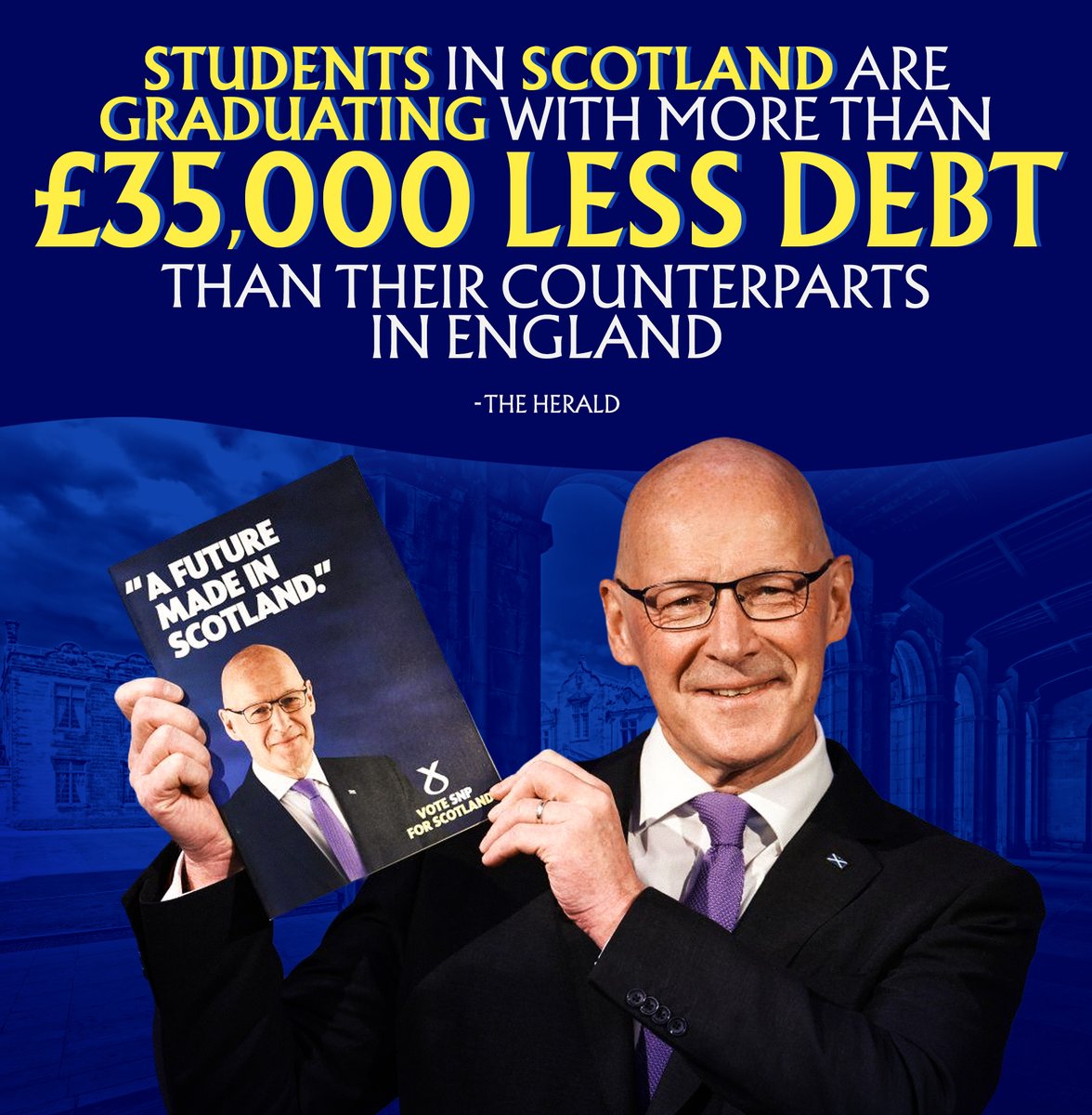 👩‍🎓🏴󠁧󠁢󠁳󠁣󠁴󠁿 With free tuition, fairer access, and record-breaking results, the SNP are standing up for the next generation!
