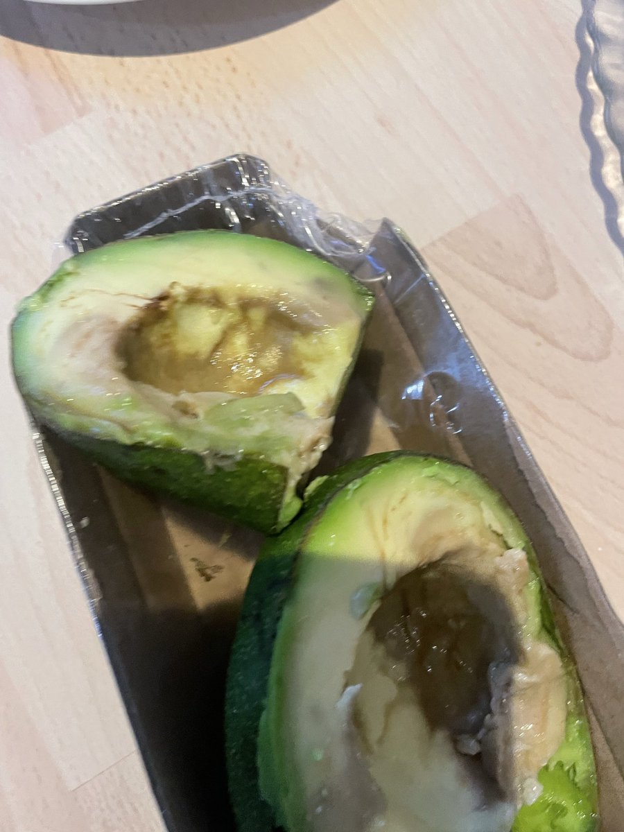 Mogey's tweet photo. Woolworths charges a arm a leg for these avos but look what surprise my mom gets when she gets them open @WOOLWORTHS_SA https://t.co/LYthbd4nzY