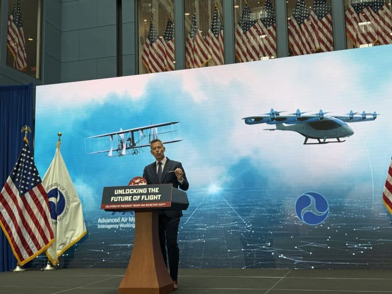 The FAA's eVTOL Integration Pilot Program advances safe, data-driven AAM operations across 26 states. Read more: ow.ly/Gpeq50YrXfC #AUVSI #AdvancedAirMobility #eVTOL #AAM #FutureOfFlight #UncrewedSystems #Aerospace #FAA