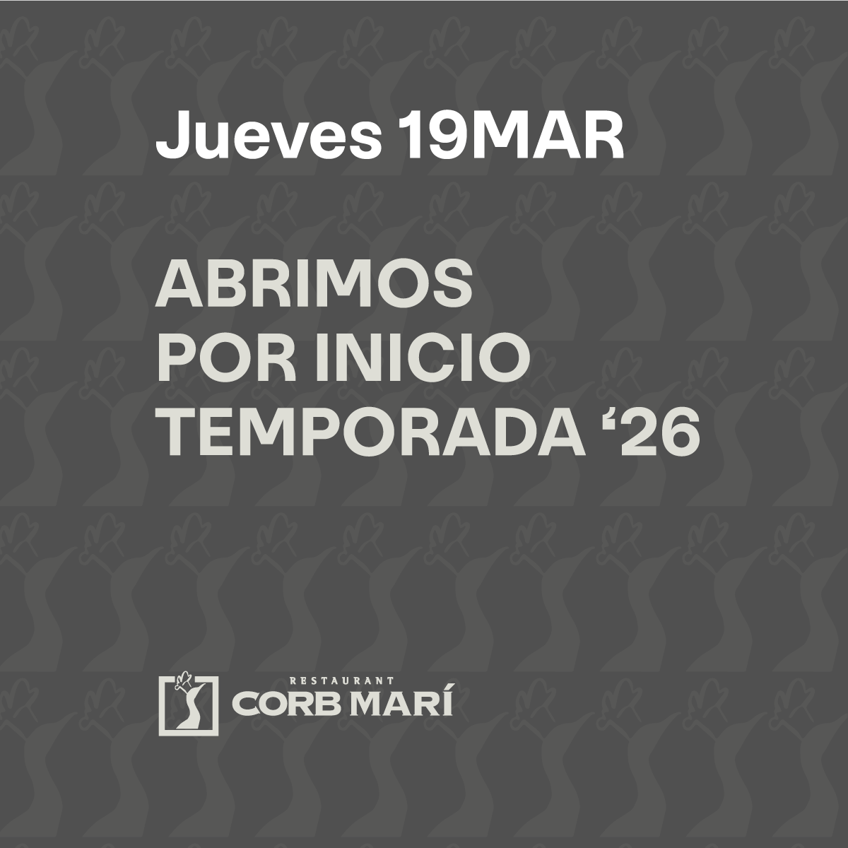 Restaurant Corb Marí tweet media