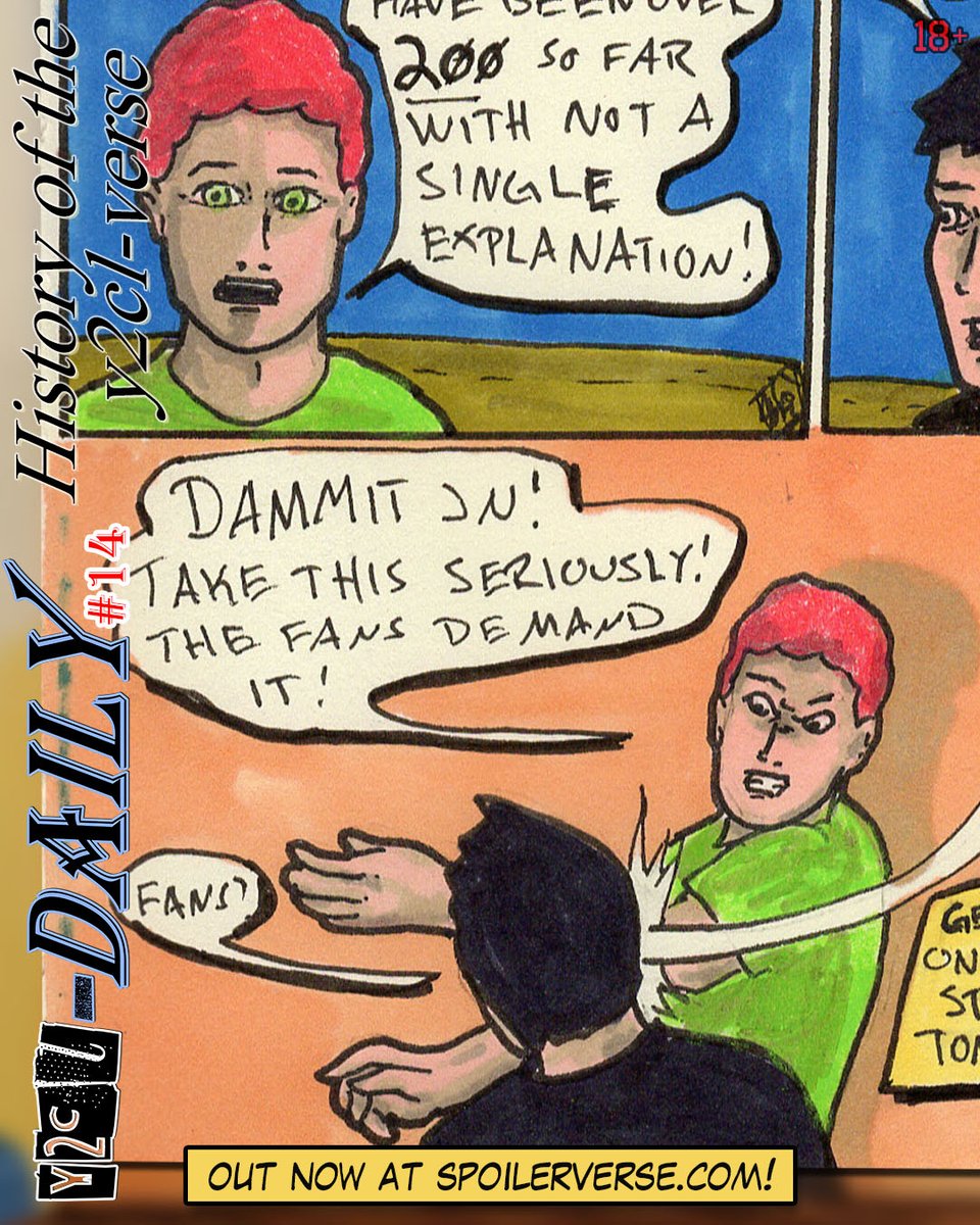 Garmy Pants is always slapping me, so rude. 

#y2cldaily #webcomics #outnow #webcomics #indiecomics #humor #history #comicbooks