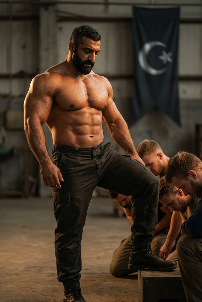 5thSlave's tweet photo. Admire and respect the Alpha!
#biceps #arabalphas #musclehunk #muscledom #gayai #alhpaman #alphamale #alpha #muscle #beard #muscleman #gaymuscle #dominant #dom #master #gayfetish #raceplay https://t.co/BIE5gcZbYh