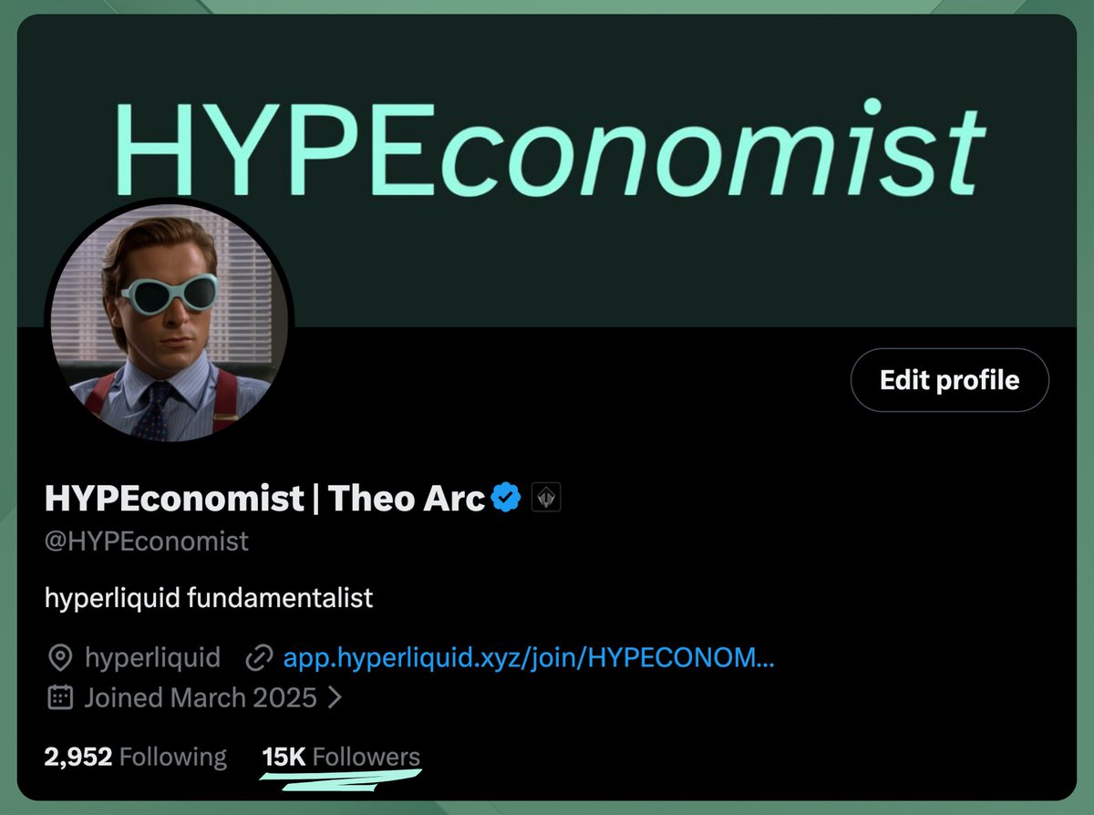 HYPEconomist | Theo Arc tweet media