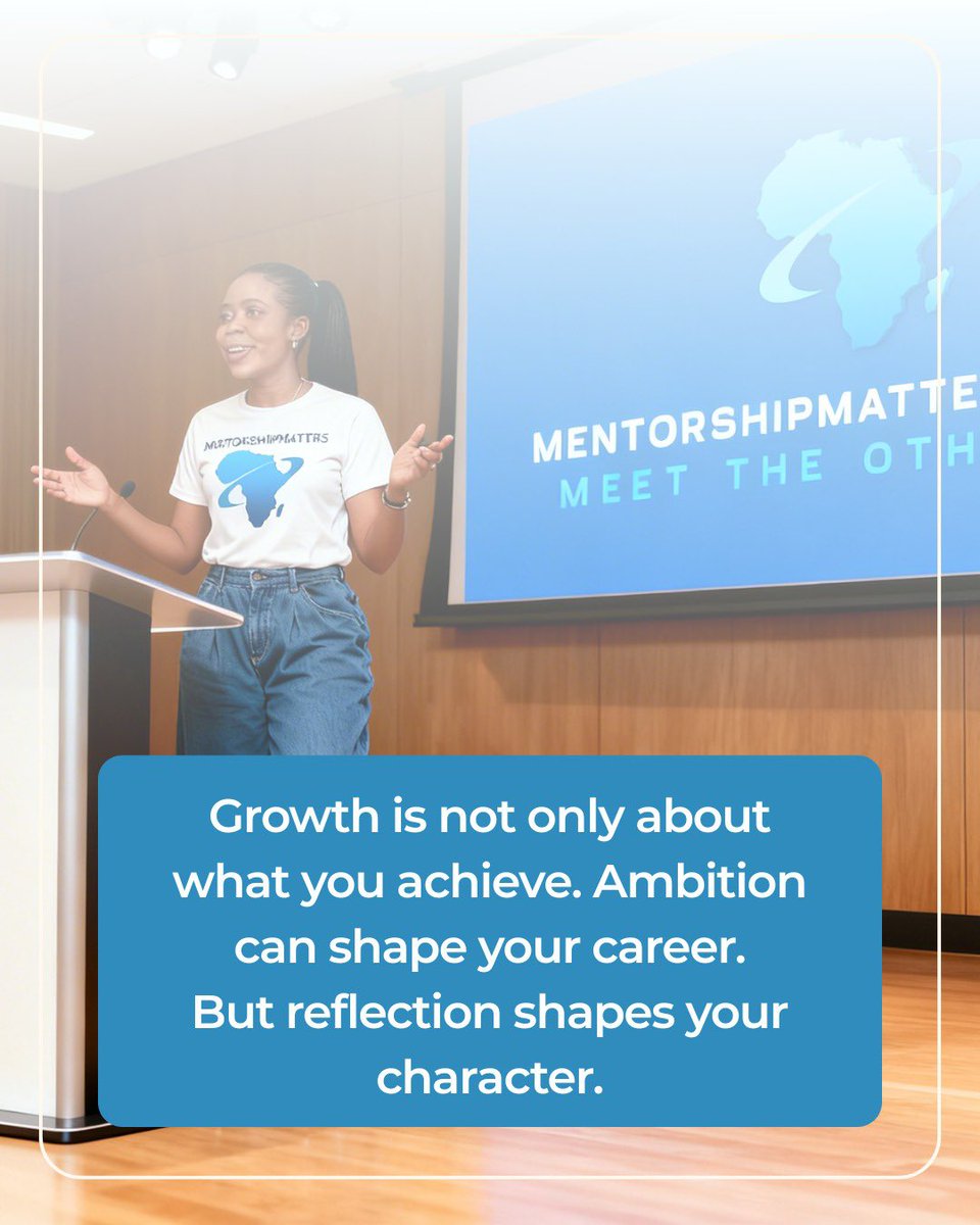𝗔𝗺𝗯𝗶𝘁𝗶𝗼𝗻 𝗶𝘀 𝗼𝗳𝘁𝗲𝗻 𝗱𝗶𝘀𝗰𝘂𝘀𝘀𝗲𝗱 𝗶𝗻 𝘁𝗲𝗿𝗺𝘀 𝗼𝗳 𝗮𝗰𝗵𝗶𝗲𝘃𝗲𝗺𝗲𝗻𝘁. 𝗕𝘂𝘁 𝗿𝗮𝗿𝗲𝗹𝘆 𝗶𝗻 𝘁𝗲𝗿𝗺𝘀 𝗼𝗳 𝘄𝗵𝗮𝘁 𝗶𝘁 𝗱𝗼𝗲𝘀 𝘁𝗼 𝘂𝘀 𝗶𝗻𝘁𝗲𝗿𝗻𝗮𝗹𝗹𝘆. 

Follow along this week.
Visit: lnkd.in/eFh_A5DR

#MentorshipMattersAfrica