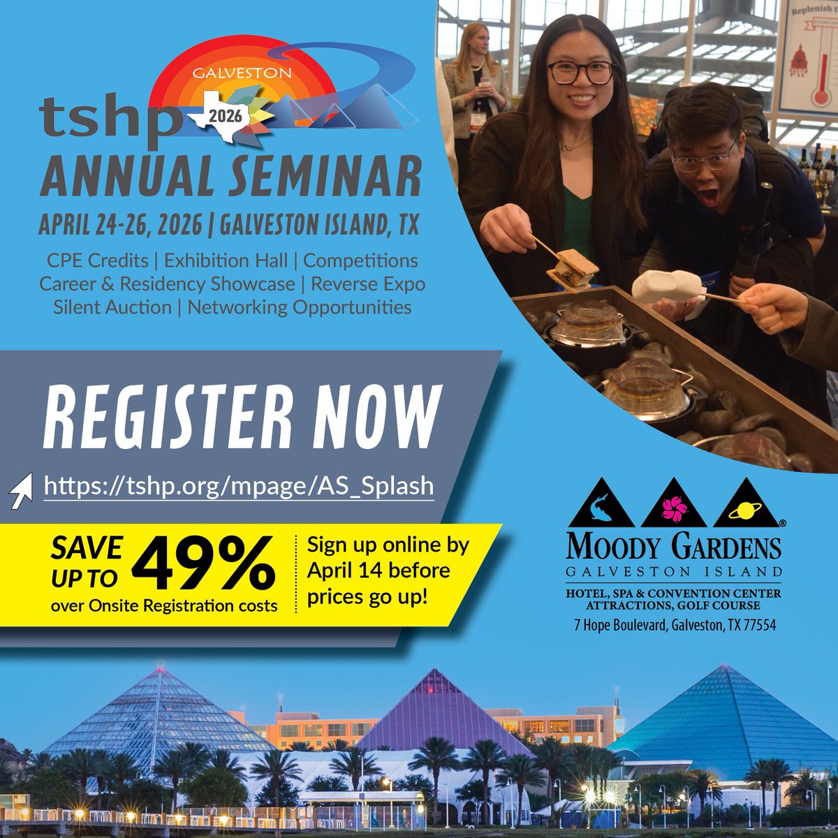 Texas Society of Health System Pharmacy (TSHP) tweet media