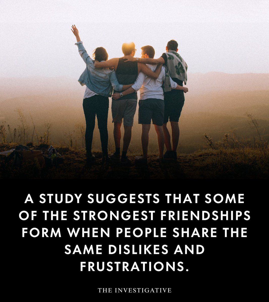 Why Sharing a Dislike Can Bring People Closer

#FriendshipDynamics #SocialPsychology #SharedDislikes #fblifestyle