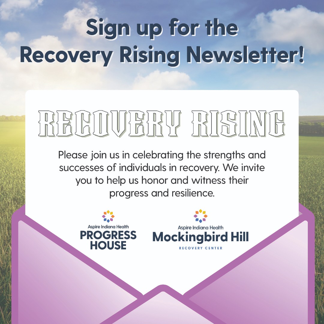 PH46202's tweet photo. Want the latest in recovery news and updates from Aspire Indiana Health? Sign up for our Recovery Rising Newsletter, celebrating the strengths and successes of the people we serve along with stories from Aspire's Whole Health Recovery Continuum (WHRC).

Sign up today: https://t.co/iHzL3DN8RQ

#RecoveryRising #AspireIndianaHealth #RecoveryCommunity #WholeHealthRecovery #AddictionRecovery #RecoverySupport #CelebrateRecovery #AspireIndiana #ProgressHouse #MockingbirdHill