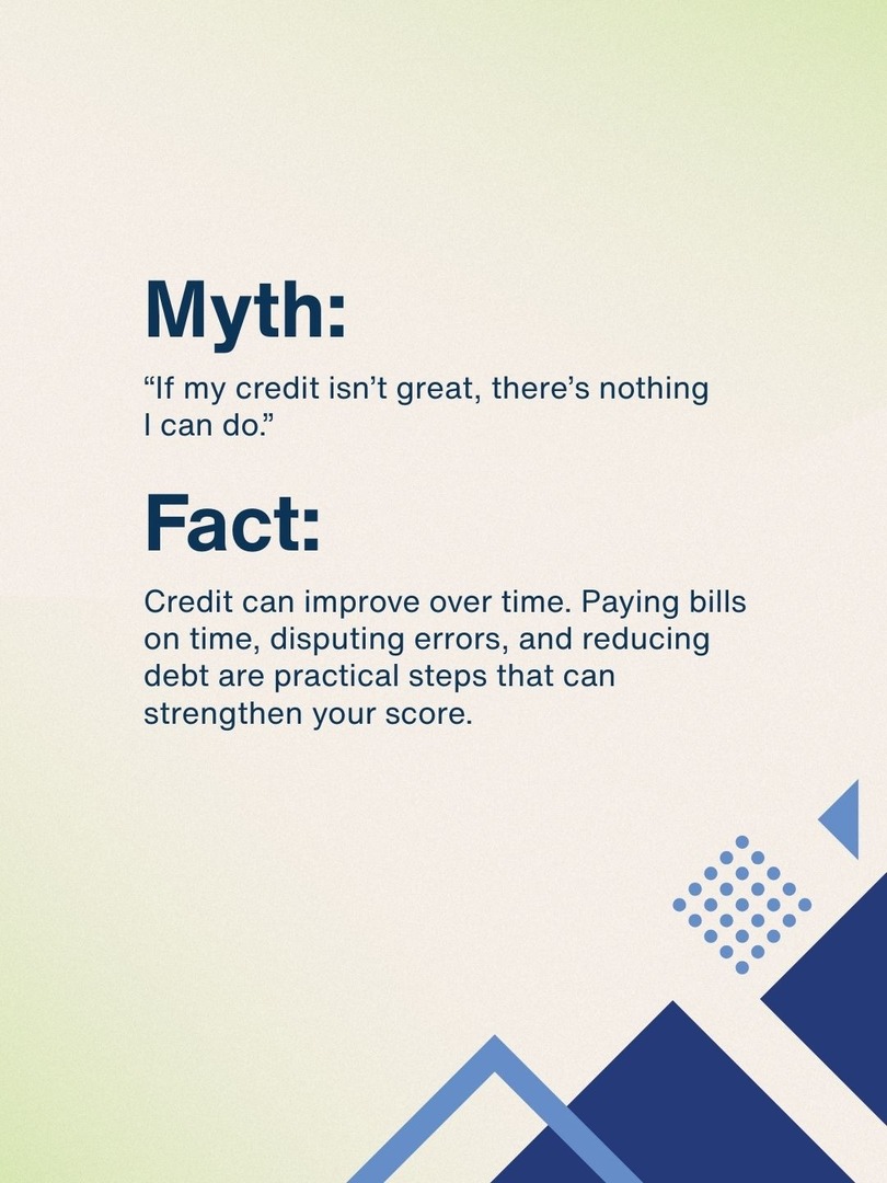 Confusing credit myths can make homeownership feel out of reach, but they do not have to stop you from getting started. 🏠 During National Credit Education Month, we’re breaking down common misconceptions. 

Explore helpful credit resources here:
[LINK] homeispossiblenv.org/resources