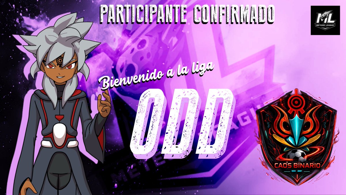 MeteorLeagueVR's tweet photo. Anunciamos oficialmente a un nuevo participante de la Meteor League⚡️

Queremos ver su verdadero potencial y no tenemos duda de que dará mucho que hablar.

Bienvenido, Odd☄️ https://t.co/NSYy0IqV5U