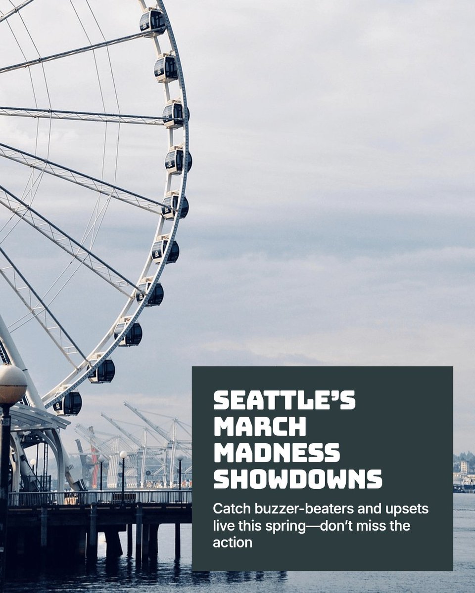 March Madness is hitting Seattle with epic basketball showdowns this spring. From buzzer-beaters to nail-biting upsets, it's your ultimate ticket to the action. Ready to catch the madness live? Share your favorite game moments or wins with us!