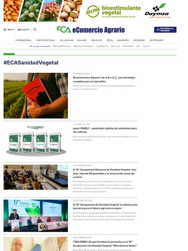 eComercioAgr's tweet photo. #ECASanidadVegetal

La #SanidadVegetal vive un momento decisivo. El sector necesita una regulación inteligente, no asfixiante, que preserve la competitividad.

✅Análisis de hacia donde camina la Sanidad Vegetal 👉Especial #ECASanidadVegetal 
https://t.co/ZC06c6Yfnw https://t.co/eDwWpyKhwj