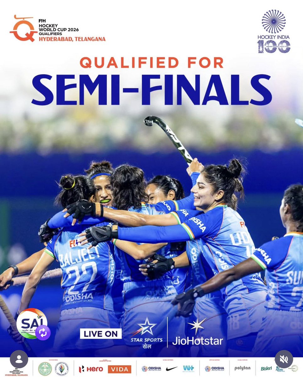 1st step has been made, we are unofficially qualified for the World Cup this year. 

Next focus is the semifinal against Italy.  <a href="/sports_odisha/">Odisha Sports</a> <a href="/TheHockeyIndia/">Hockey India</a> <a href="/FIH_Hockey/">International Hockey Federation</a>