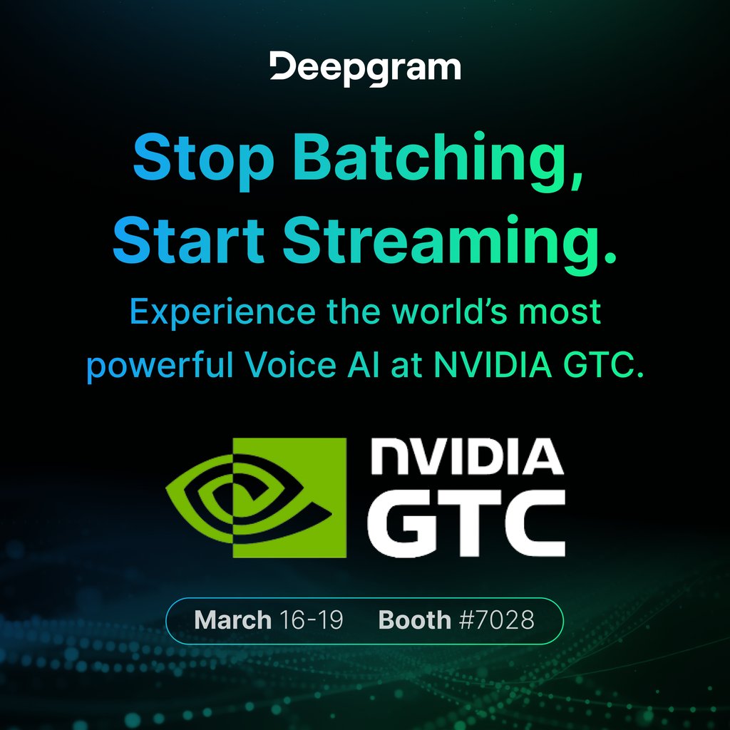 Deepgram tweet media