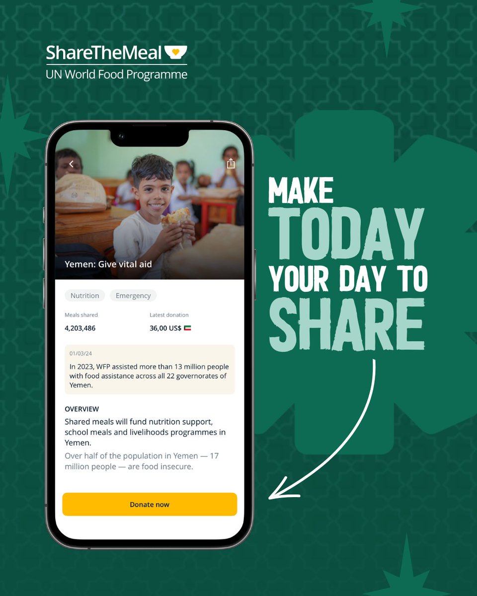 ShareTheMeal - UN World Food Programme tweet media