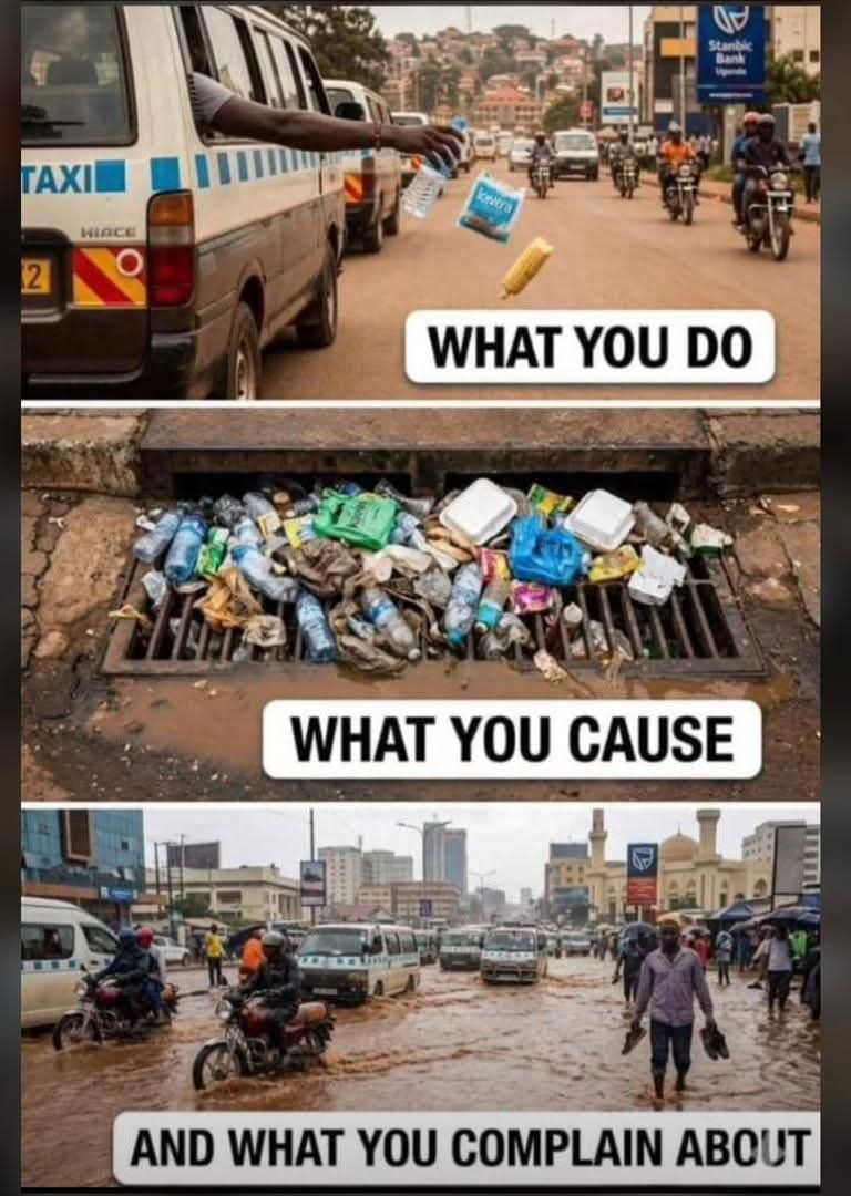 The correlation coefficiant (r) between the trash on the road and the flood is +1 

Let's be civil and dispose waste appropriately

<a href="/starboy_abefe/">Abefe - the statistics guy✍️📚😎🇳🇬</a> will explain the statistics better