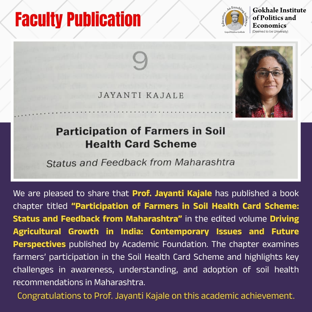 Gokhale Institute of Politics and Economics tweet media