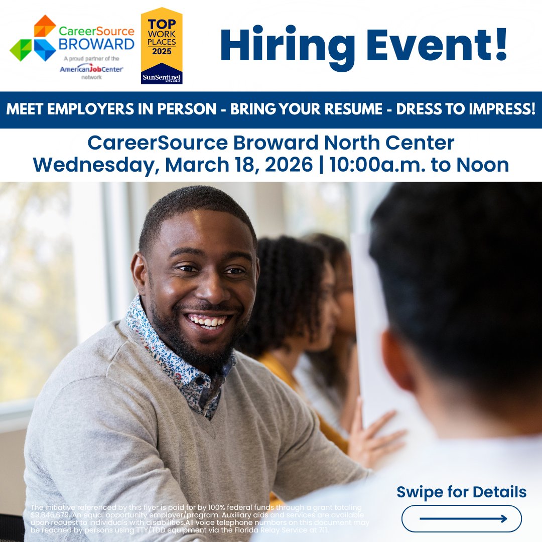 CareerSource Broward tweet media