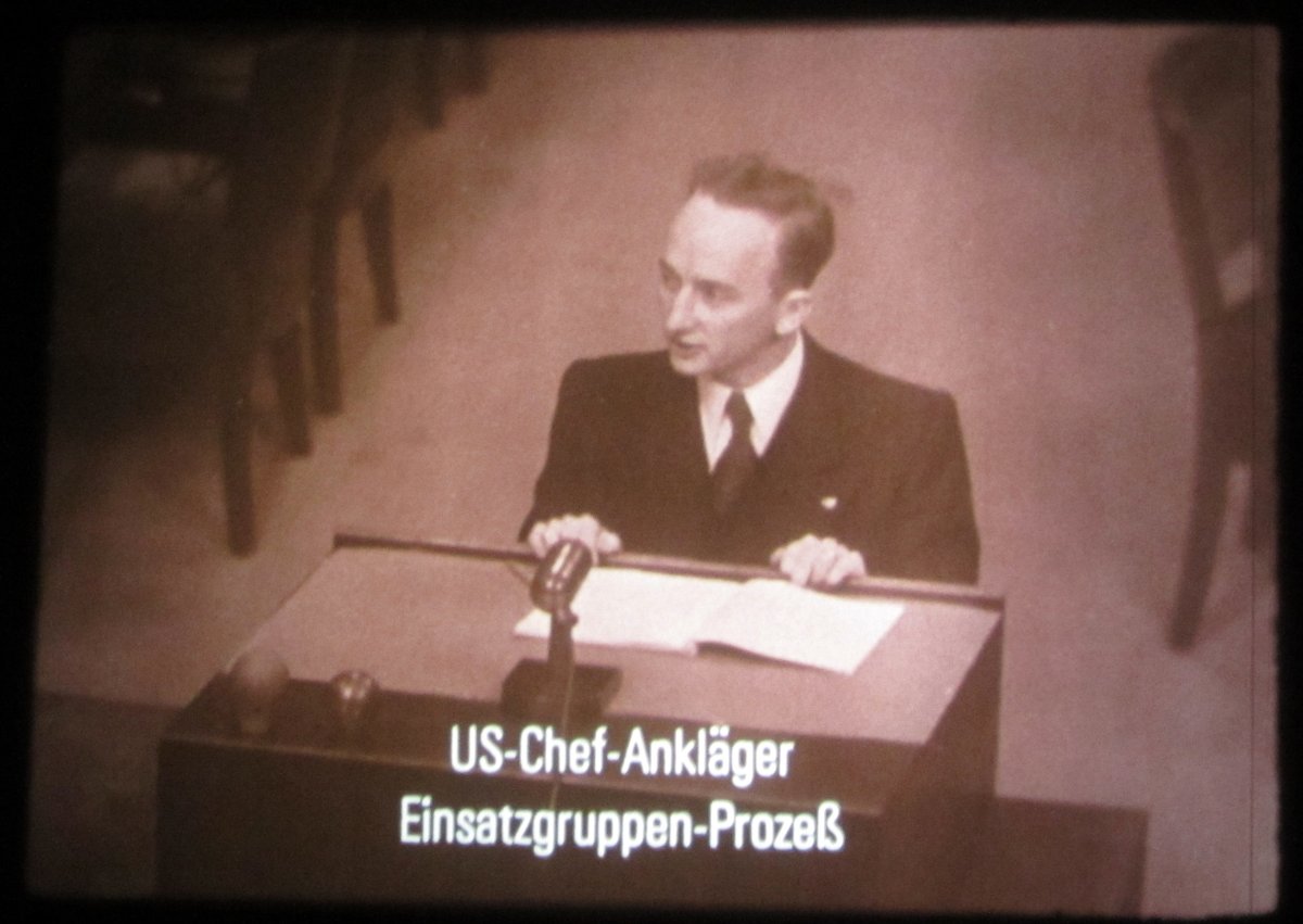 JohnQBarrett's tweet photo. Remembering Nuremberg prosecutor and world law architect Benjamin B. Ferencz, who was born on this date in 1920.  Hearing his voice deploring every aggressive war https://t.co/Bn5I0iqYnC
