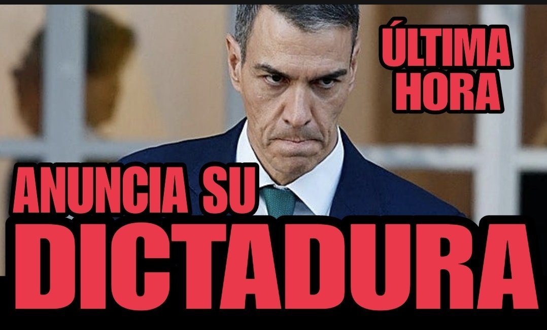 UACD_Youtube's tweet photo. 🔴NOTICIA TERRIBLE🔴
Pedro Sánchez ha anunciado hoy el inicio de su "Dictadura del odio" por la que va a empezar a adoctrinar a los niños desde la escuela, y a controlar y perseguir a todas aquellas personas que sigan un discurso molesto para el régimen, acusándolos de "odio" para castigarlos y silenciarlos, e incluso "marcarlos" con una "huella de odio" lo que recuerda antiguos regímenes fascistas.

No hay nada que sea más molesto para una dictadura corrupta que el Estado de Derecho, la independencia judicial y libertad de expresión, por eso el afán de Sánchez es acabar con las tres.

🔥RT si crees que no podemos permitir esta Dictadura del odio por más tiempo y debemos empezar a movilizarnos como sociedad civil🔥
¡Basta ya!

Todo aquí:
https://t.co/3NGDfHafb9

#DictaduraDelOdio