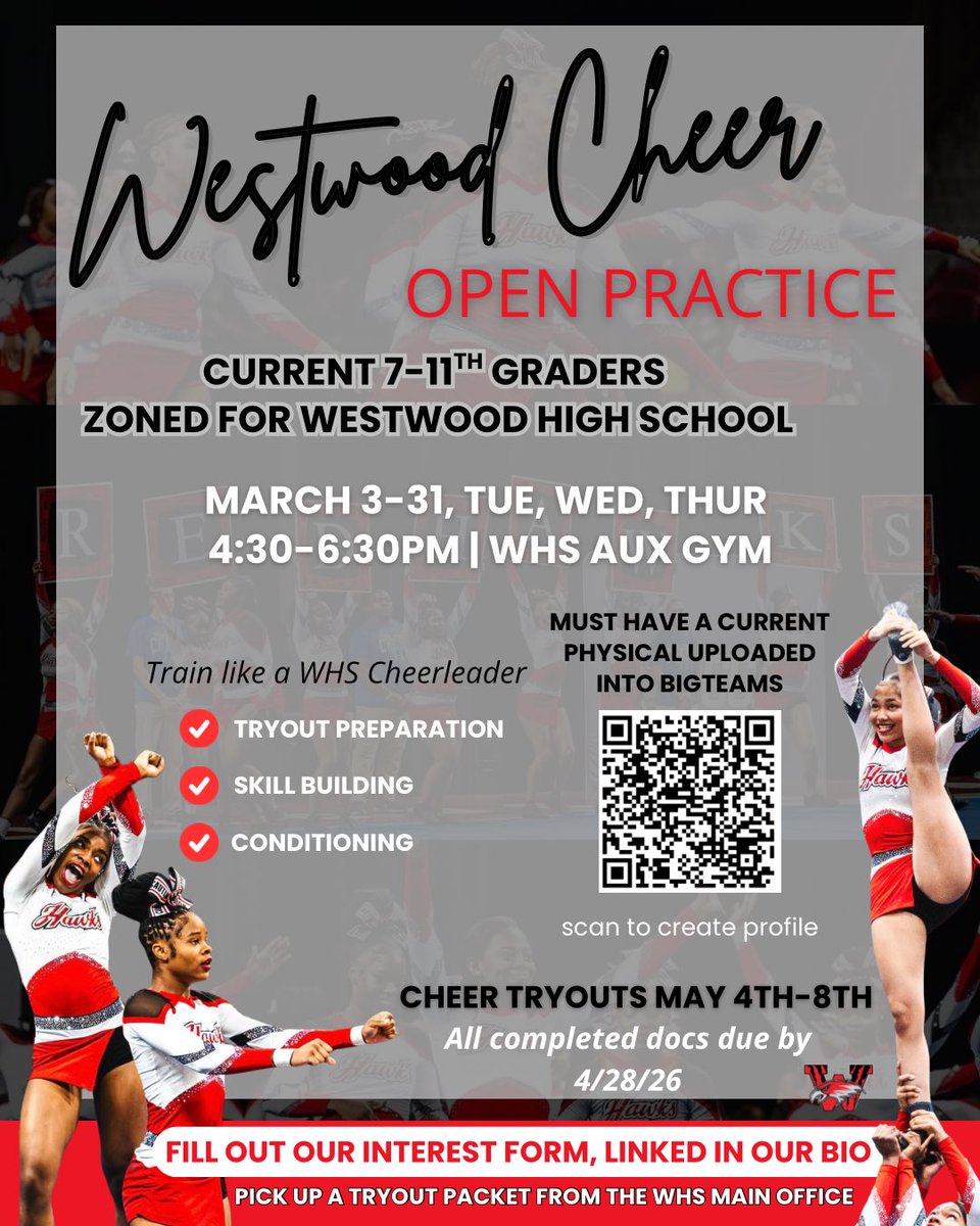 brittamcbride's tweet photo. Open season practices are where the foundation starts. Putting in the work, having fun, and building our team one practice at a time. ❤️🖤
#OpenSeason #BuildingTheTeam #PutInTheWork #WestwoodRedhawks https://t.co/DdJSsIHoZF