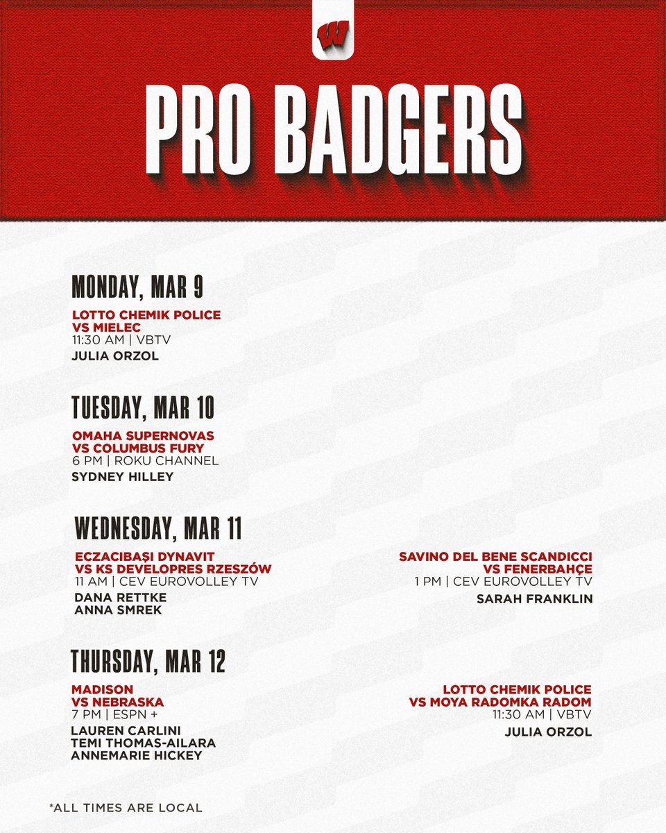 Wisconsin Volleyball tweet media