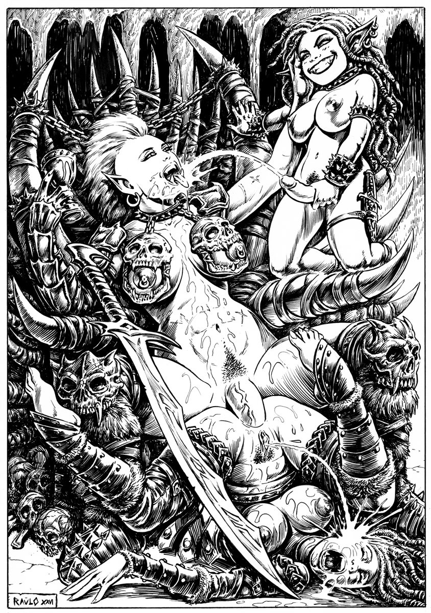 RauloComic's tweet photo. Orc Queen. https://t.co/AsIHCvmdPA