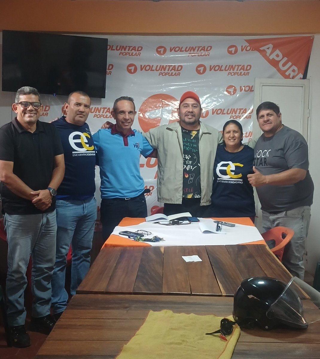 Desde San fdo de apure AD en resistencia  Pj  VP proyecto  Venezuela y encuentro  ciudadano   unidos por la libertad  y  la democracia  unidad  unidad y victoria.