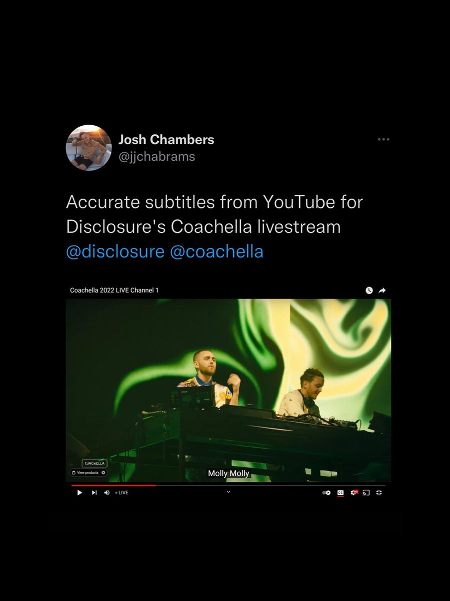 Disclosure tweet media