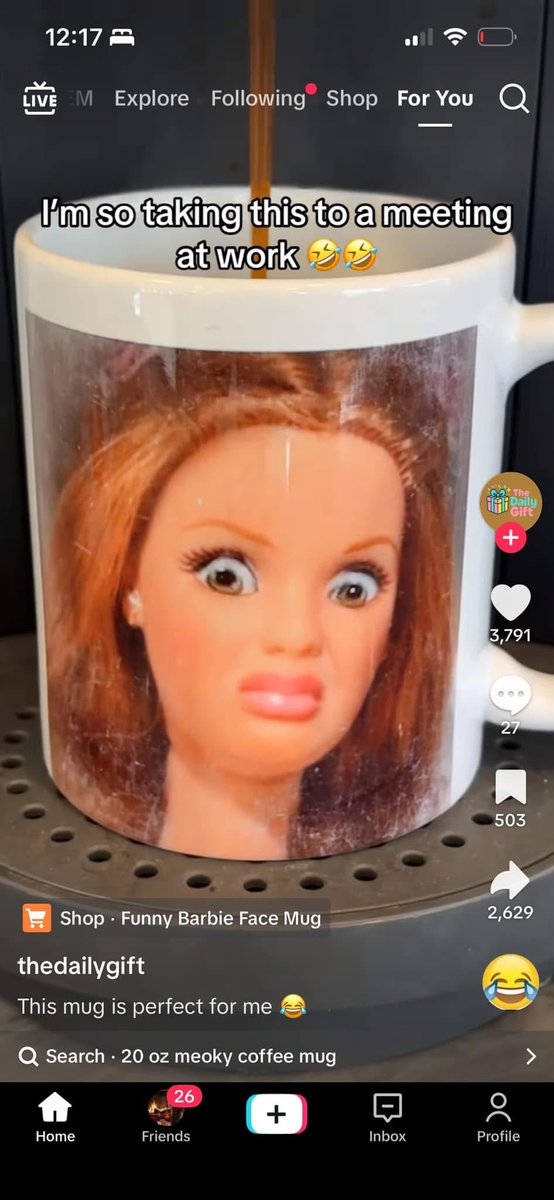 I asked for this coffee cup for bday and no one got it for me . The audacity… is it because my face is already like this?????