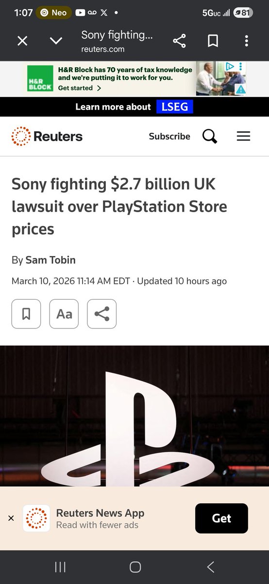 Sony fighting $2.7 billion UK lawsuit over <a href="/PlayStation/">PlayStation</a> Store prices. I wonder how much this would hurt #SONY if they have to pay the government