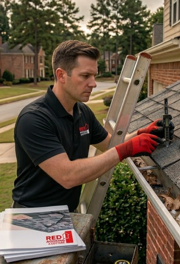 Redroofing1's tweet photo. Woodstock Hail as a "Deferred" Crisis: Why Cherokee Homeowners Must Protect Their Assets 
At Red Roofing and Gutters, we consistently find that homeowners minimize "small" hail. The assumption is that pea-sized or marble-sized hail
see more here: https://t.co/b1rSoEbKD5 https://t.co/Bt7wdSRWT5