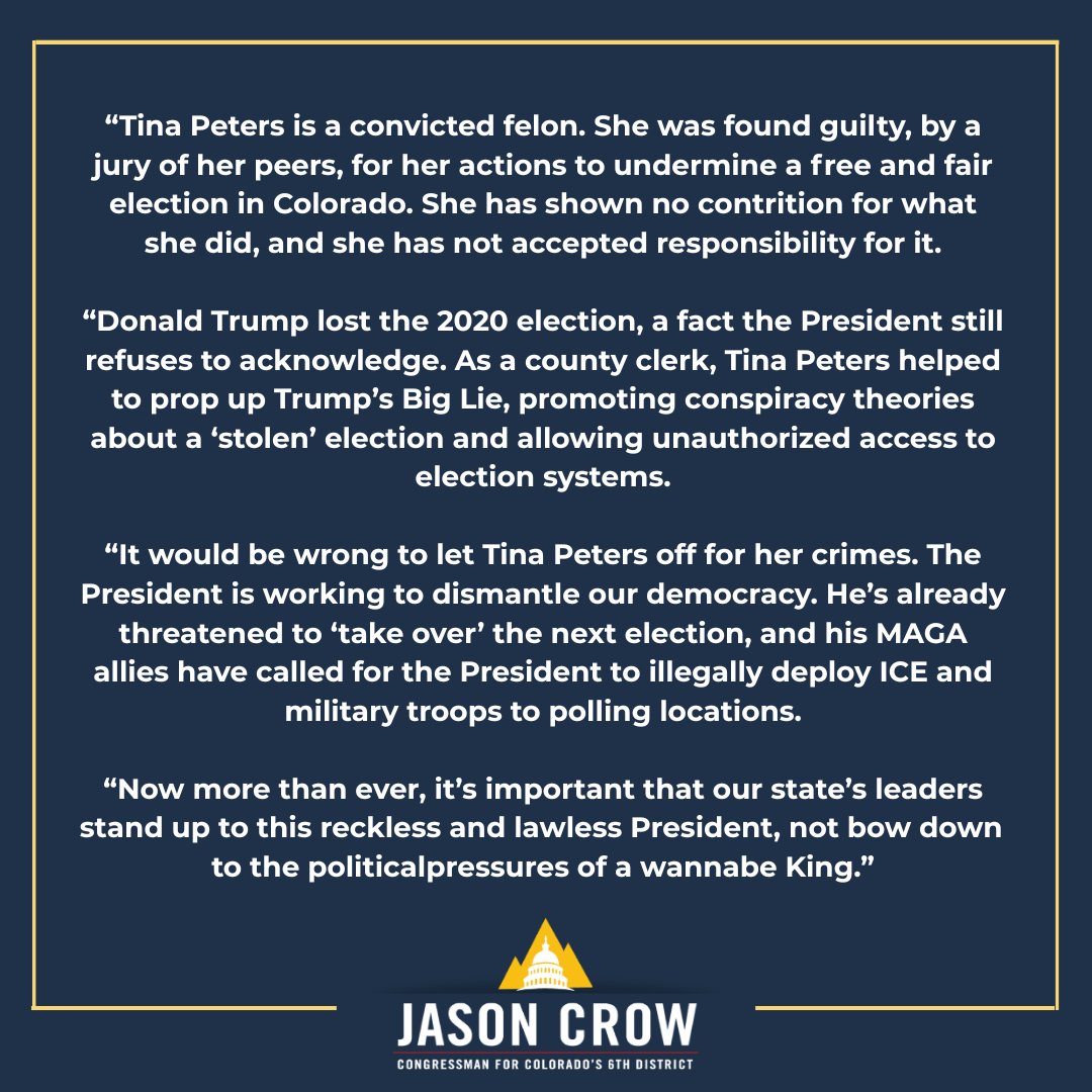 Rep. Jason Crow tweet media