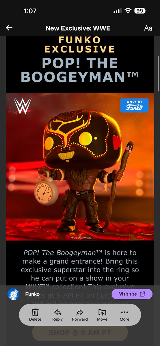 IronMeowser's tweet photo. Next goal get the new @realboogey @funko and then get it signed by the man himself. https://t.co/YUk0pqkg5D