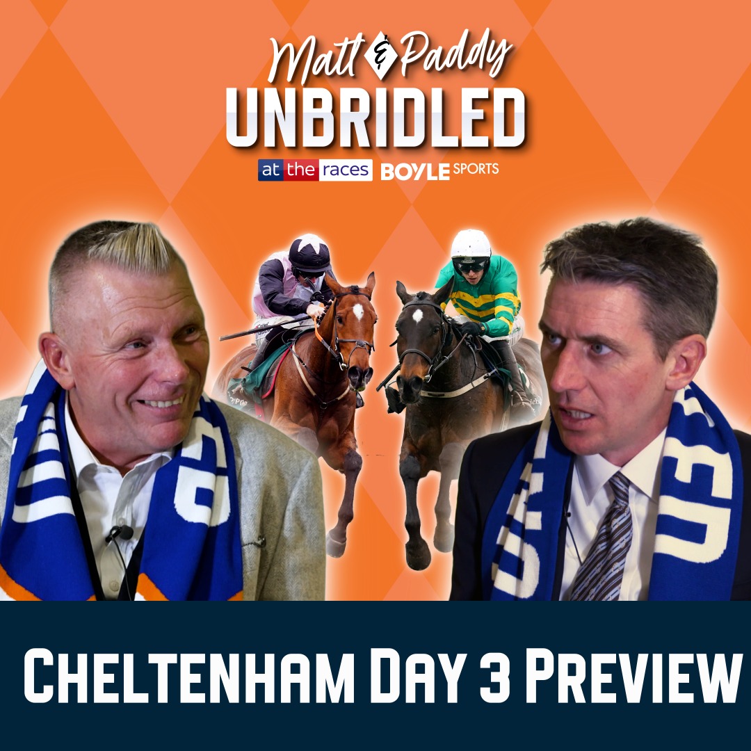 AtTheRaces's tweet photo. Best bets for #CheltenhamFestival day three, featuring a big-price handicap fancy from @MCYeeehaaa and @PaddyBrennan81's strong Pertemps selection!

Watch the latest #Unbridled now 👇 @BoyleSports