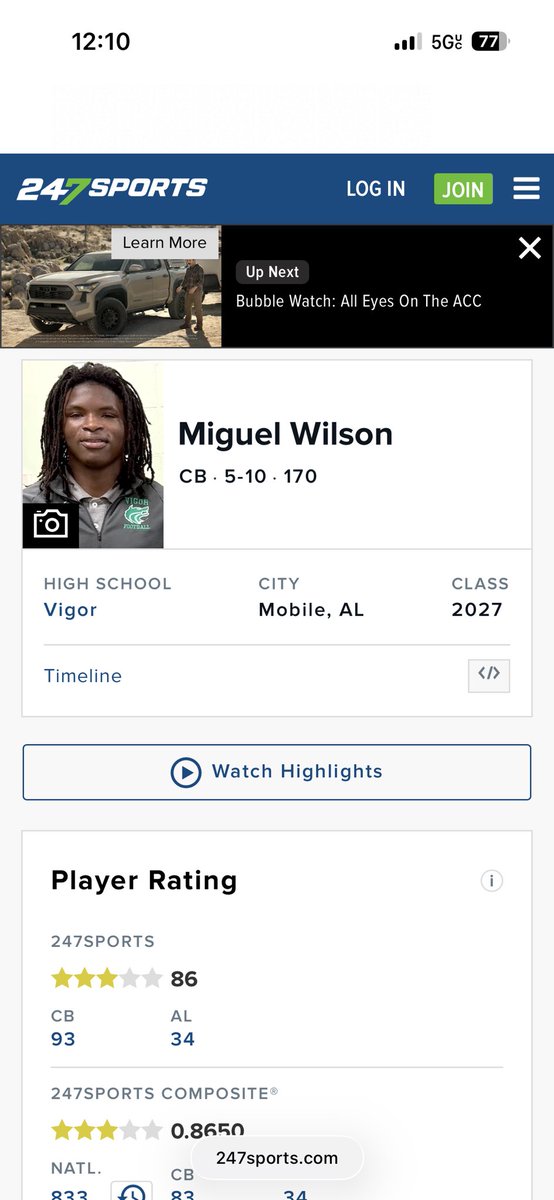 Miguel “Seatbelt” Wilson tweet media