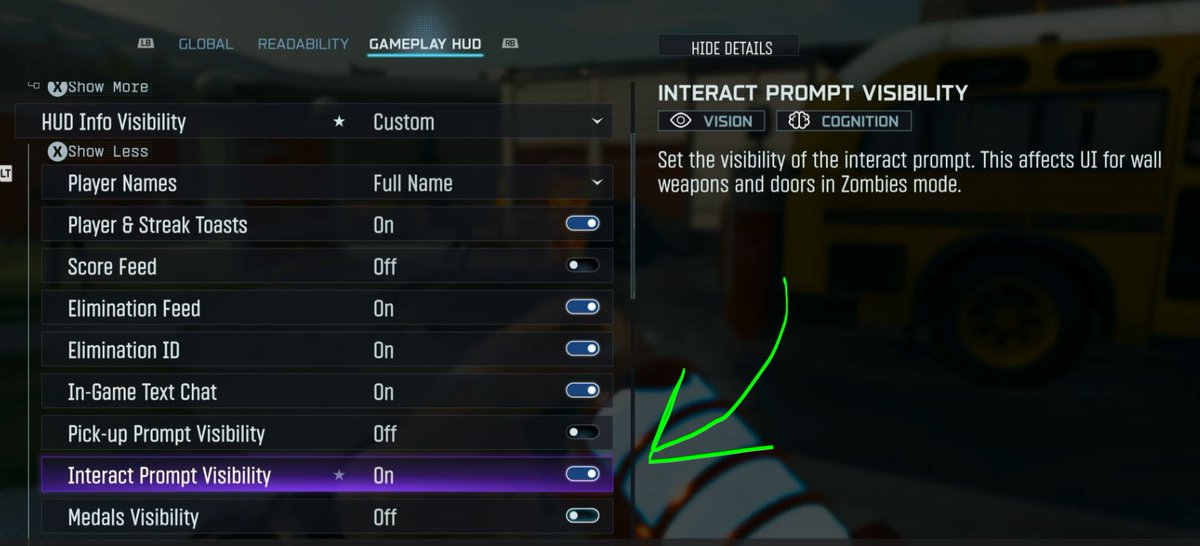 nova_935's tweet photo. Wasn't in the patch notes BUT thankfully...

WE CAN TURN OFF ALL INTERACT PROMPTS LETS GOOOOOO!!!!!

It can be either floor loot, interactions outside of ground loot, or both! Game looks SO GOOOOD with it off 🔥 https://t.co/RUimdNmVUE