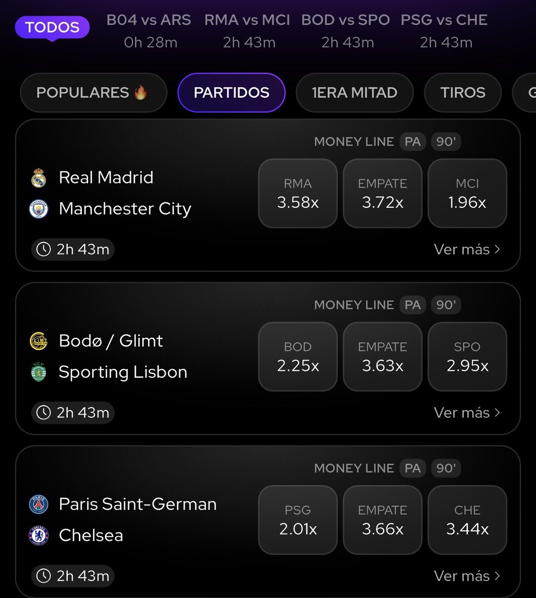 Dinámica de CHAMPIONS LEAGUE en <a href="/Draftea_Mexico/">Draftea México</a> 🏆 

1 ganador de $750💰

Para participar tienes que hacer lo siguiente:
-Dar Like ♥️ y RT 🔁 a la publicación 
-Acertar resultados de los 3 partidos de la tarde (ganador o empate) 
-Seguirme en X (Twitter) 
-Usar el #BernardoPicks