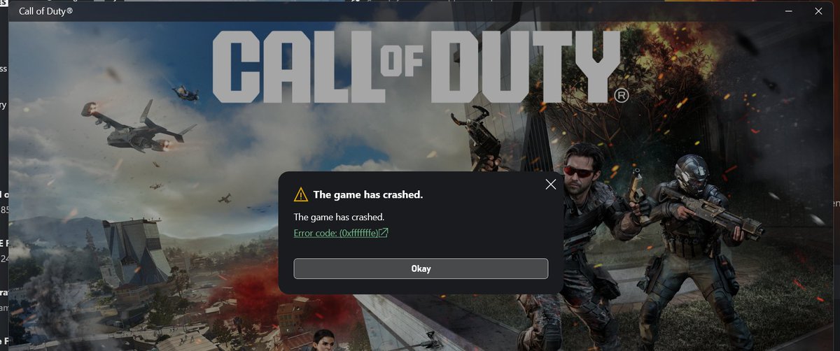 ferpost_'s tweet photo. @CallofDuty cant access the game after update. https://t.co/pTOz4alV7X