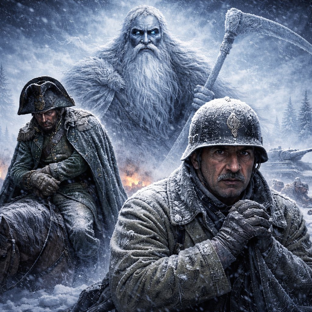 RUSSIA’S DEADLIEST WEAPON: GENERAL WINTER ❄️🪖

History shows that even the most powerful armies can be defeated — not just by enemies, but by nature itself. 

Two of the most famous military leaders in history, Napoleon Bonaparte and Adolf Hitler, both suffered devastating