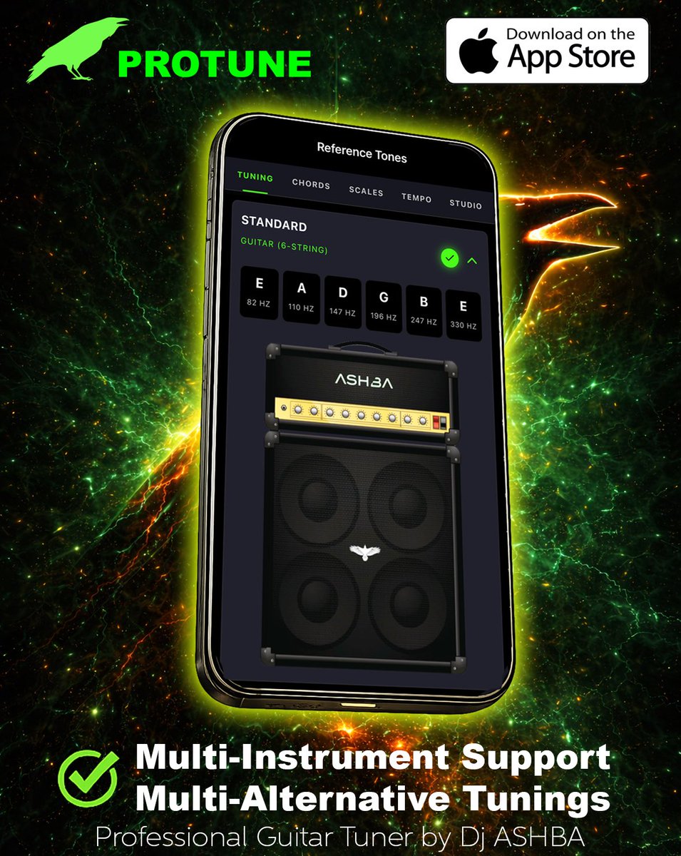 ASHBAapparel's tweet photo. PROTUNE — the ultimate precision tuner and music toolkit for serious musicians. Design &amp; Created by yours truly!! FREE Download!

🔥 https://t.co/VxkZoZtKRz https://t.co/XkDbNTeo4C
