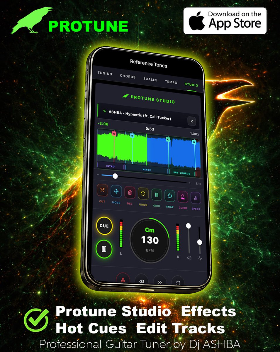 ASHBAapparel's tweet photo. PROTUNE — the ultimate precision tuner and music toolkit for serious musicians. Design &amp; Created by yours truly!! FREE Download!

🔥 https://t.co/VxkZoZtKRz https://t.co/XkDbNTeo4C