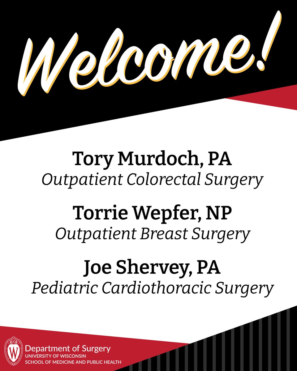 UW-Madison Department of Surgery tweet media