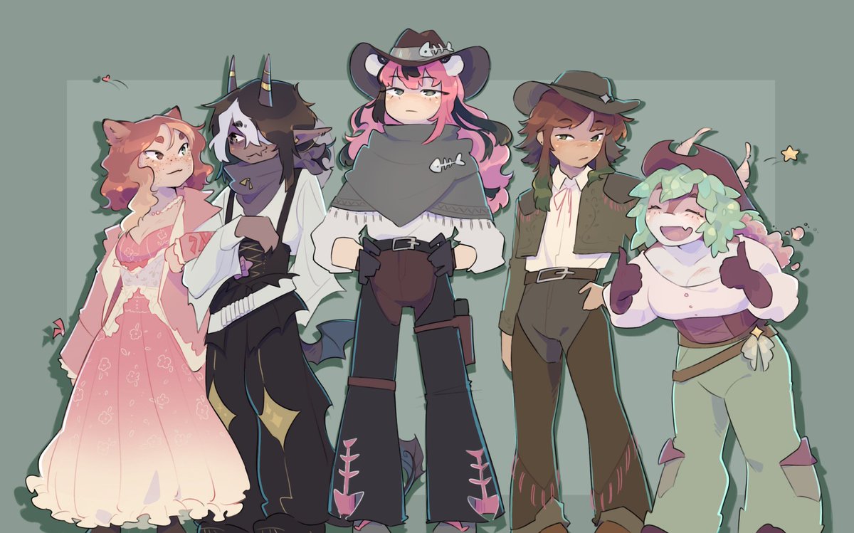 localveggietabl's tweet photo. COWBOYS YEEHAWWW #TideDrawnSMP https://t.co/NXj1Y3SR9N