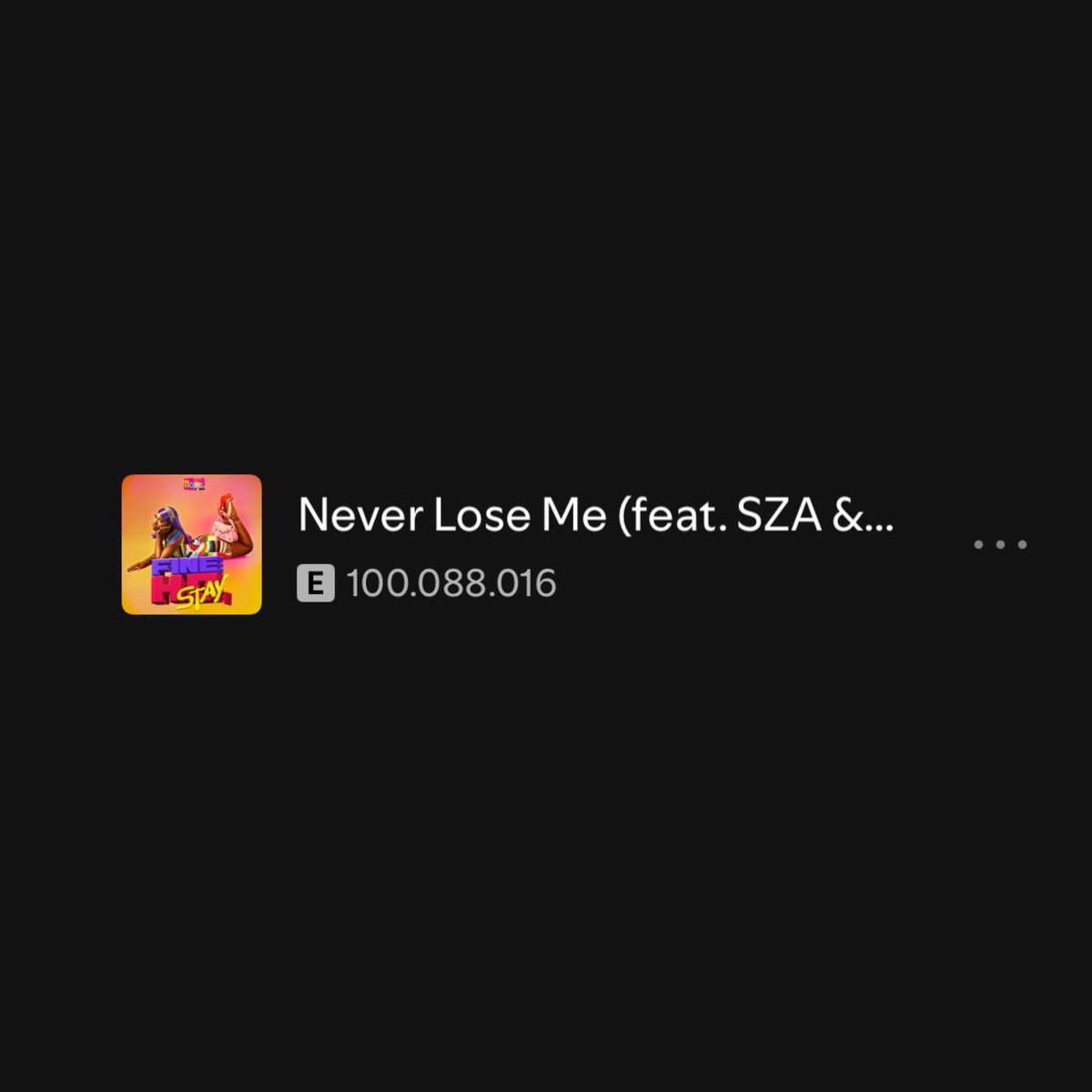 ⬆️🎧 Flo Milli, SZA &amp; Cardi B’s “Never Lose Me” has surpassed 100 MILLION streams on Spotify.

Do you still listen to this song? 💛