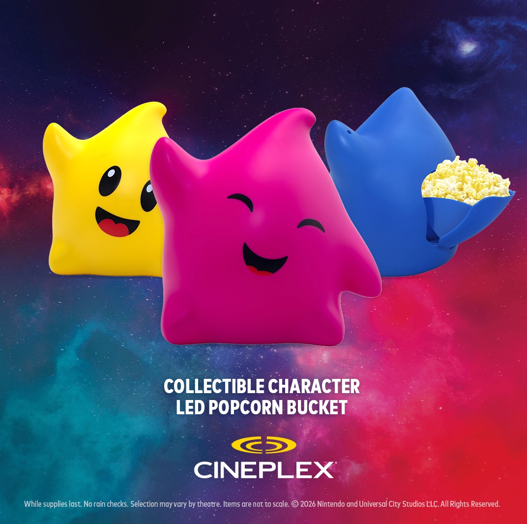 Lbabinz's tweet photo. Cineplex has revealed new The Super Mario Galaxy Movie merch available in theatres alongside the Yoshi Popcorn bucket https://t.co/SmxRVyRTXa

https://t.co/WNeLmss3HH https://t.co/XZwRi0rxYK