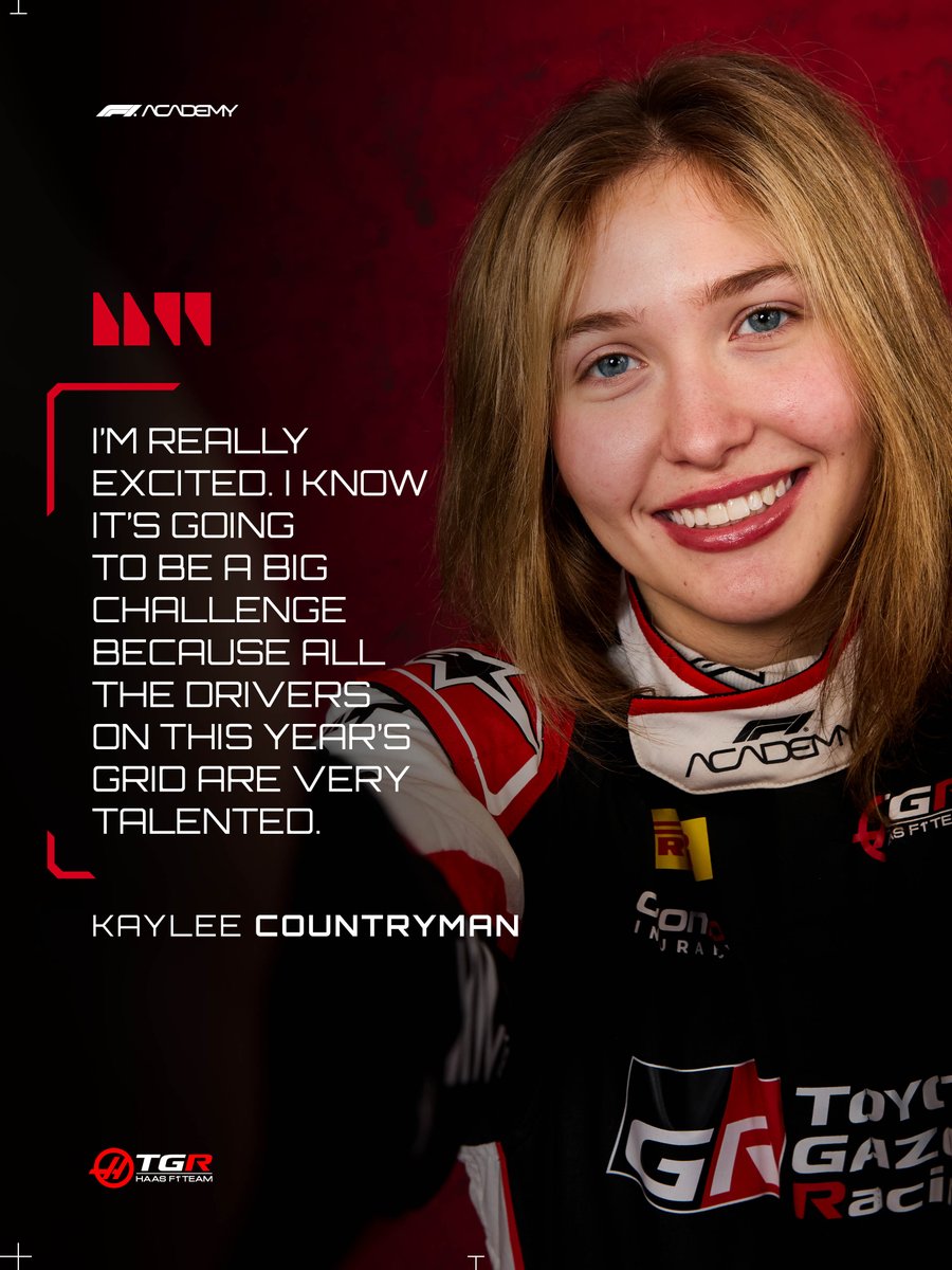 HaasF1Team's tweet image. Kaylee's ready to make her F1 Academy debut this weekend 👊 🏁 

See how our American rookie is preparing 🔗 👆 

#HaasF1 #F1Academy #ChineseGP