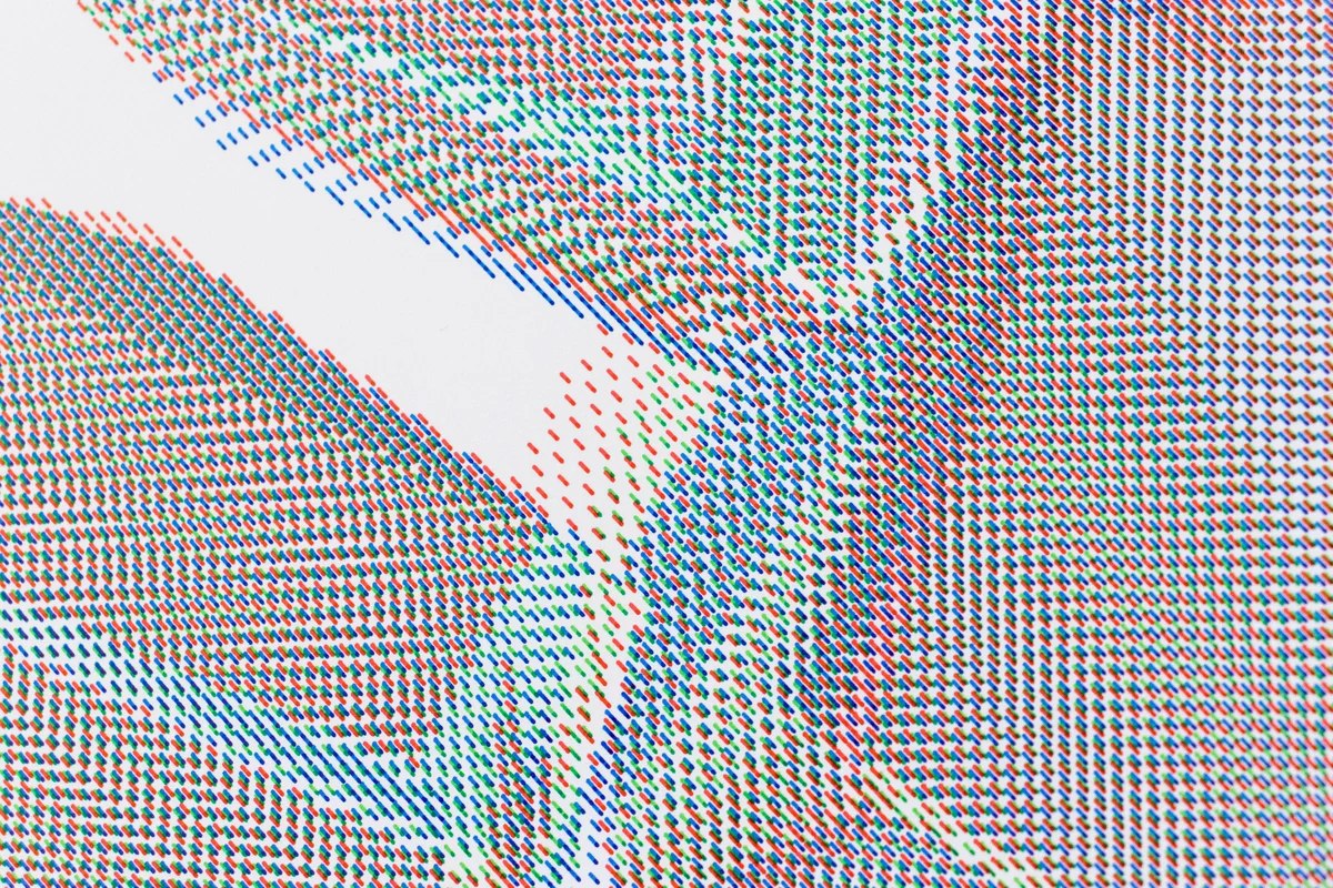 Plotter drawing on bristol paper.