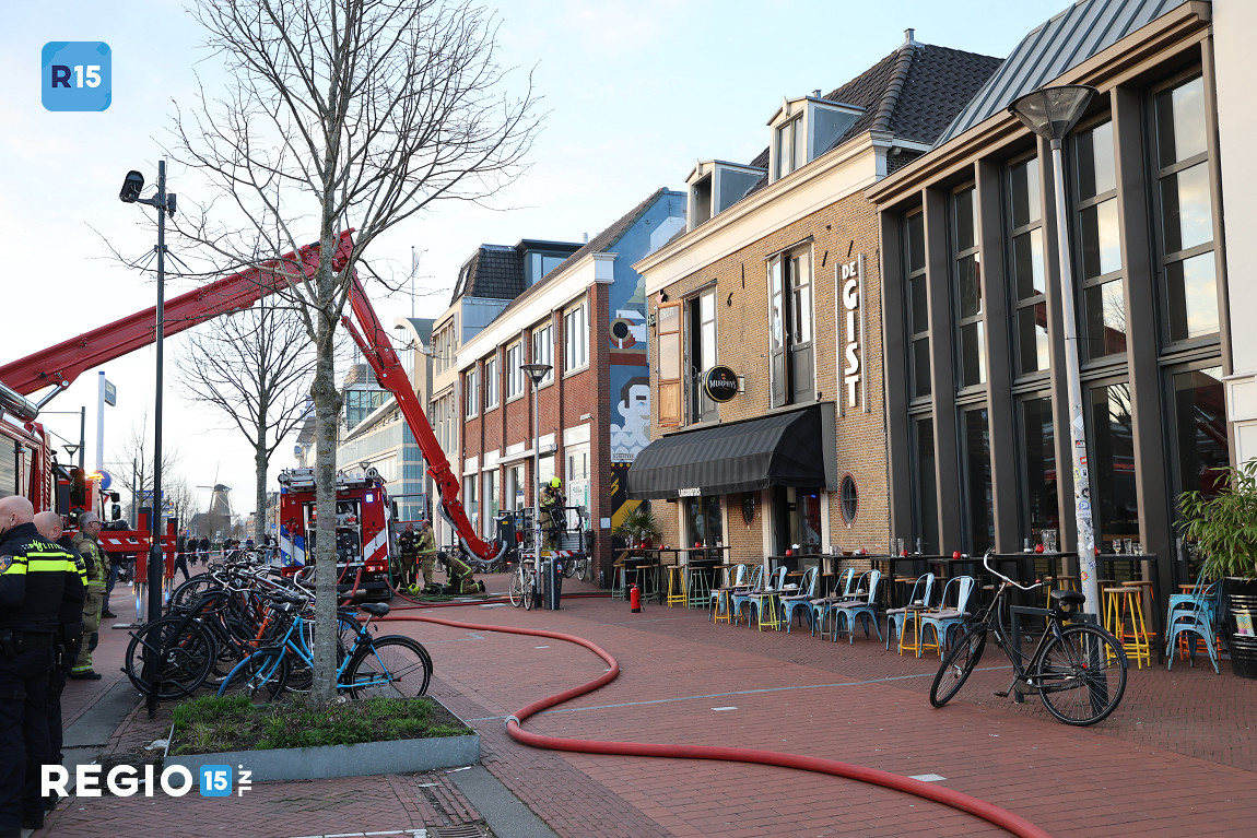 Grote brand bij café De Gist