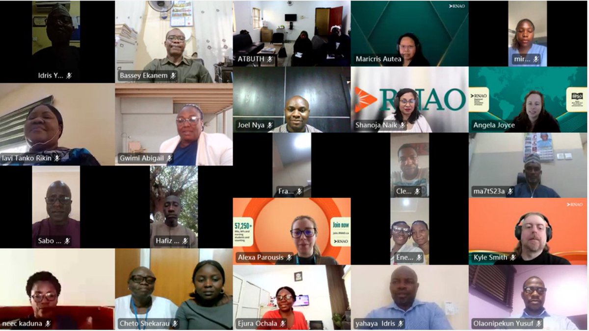 RNAO_RRU's tweet photo. ✨🌍Honoured to engage with colleagues across Nigeria’s hospitals and the FMoH&SW at our NQuIRE orientation. 🇳🇬
Together, we are building capacity in evaluation, advancing the uptake of Best Practice Guidelines, and supporting excellence in clinical practice. 🌍✨
#NQuIRE @RNAO https://t.co/118vaxE1Mx