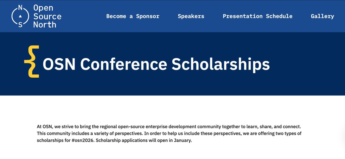 Open Source North tweet media